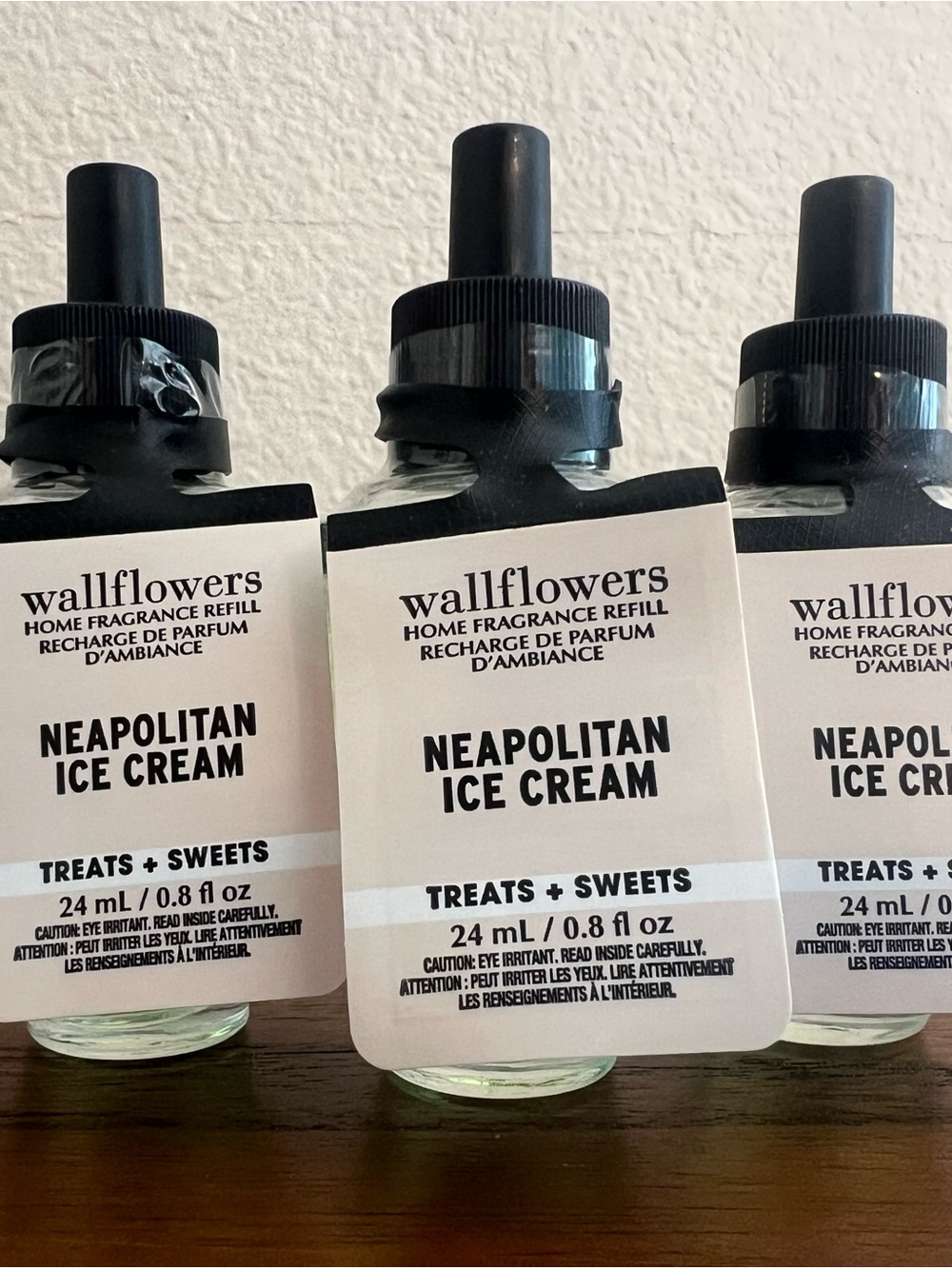 Wallflowers Neapolitan Ice Cream Fragrance Refills, Set of 3, New